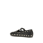 Black Recycled Polyester Ballet Flats