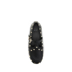 Black Recycled Polyester Ballet Flats