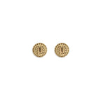 Gold Glass Earrings