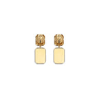 Gold Glass Earrings
