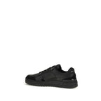 Black Polyester Low Top Sneakers