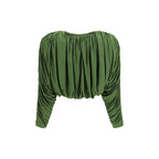 Bicolor Viscose Long Sleeve T-Shirt