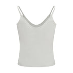 White Silk Tank Tops