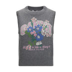 Gray Wool Oves Aries Sleeveles Sweater