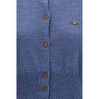 Blue Silk Cardigan