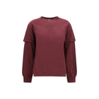 Bordeaux Cotton Long Sleeve T-Shirt