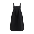 Black Polyester Casual Dress