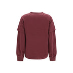 Bordeaux Cotton Long Sleeve T-Shirt