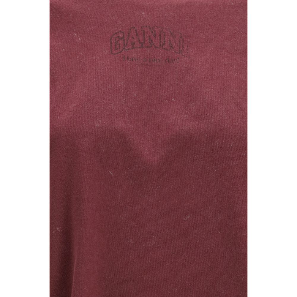 Bordeaux Cotton Long Sleeve T-Shirt