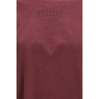 Bordeaux Cotton Long Sleeve T-Shirt