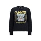 Black Recycled Wool Sweatshirt