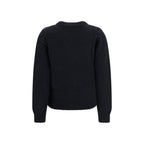 Black Recycled Wool Sweatshirt