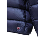 Blue Polyamide Full-Length Jacket