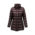 Brown Polyamide Full-Length Jacket