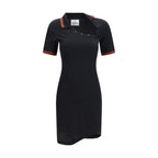 Black Cotton Casual Dress