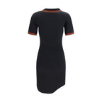 Black Cotton Casual Dress