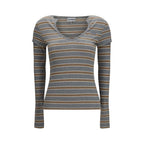 Gray Cotton Long Sleeve T-Shirt