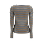 Gray Cotton Long Sleeve T-Shirt