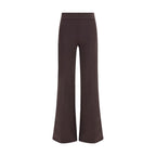 Brown Polyamide Casual Pants