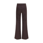 Brown Polyamide Casual Pants