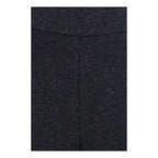 Gray Cotton Casual Pants