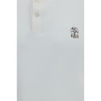 White Cotton Polo Shirt