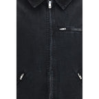 Black Cotton Full-Length Jacket
