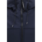 Blue Polyester Shell Jacket