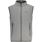 Gray Polyester Men's Vest