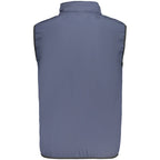 Blue Polyester Men's Vest