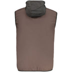 Brown Polyester Men's Vest