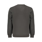 Black Cotton Men Sweatshirt