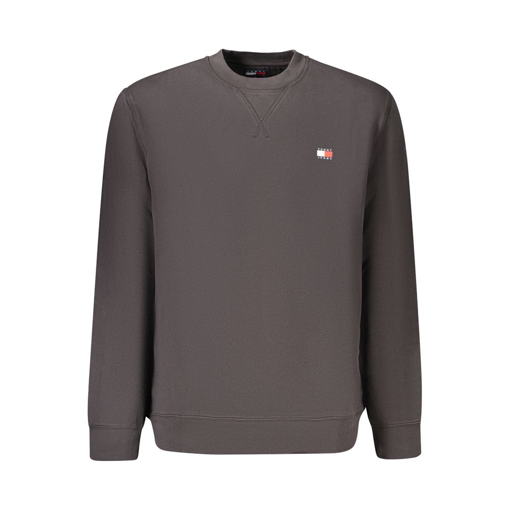 Black Cotton Menswear Sweatshirt