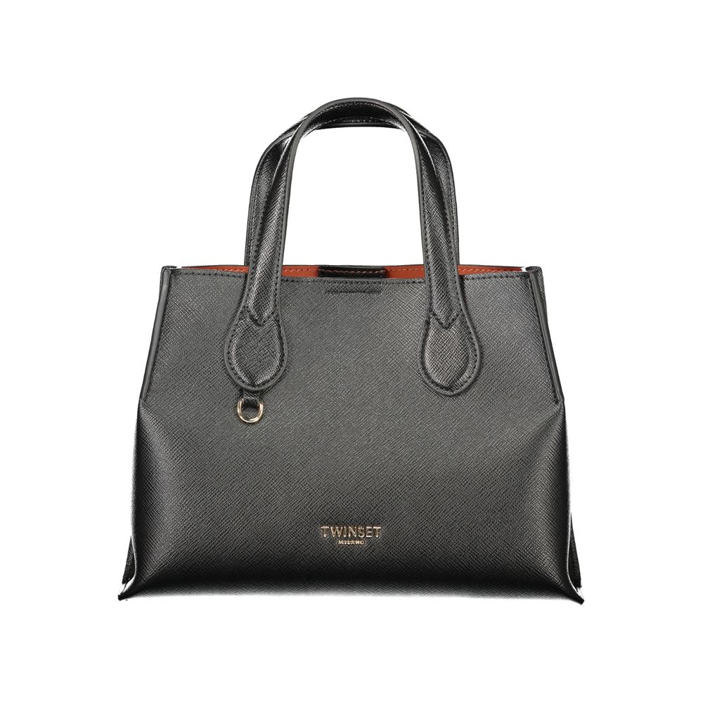 Black Polyurethane Women's Bag