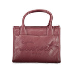 Red Polyurethane Women's Bag