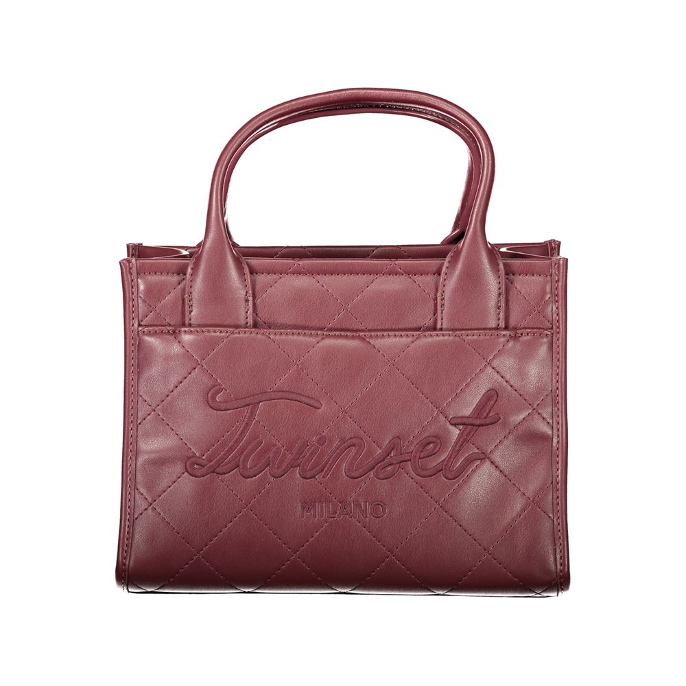 Red Polyurethane Women's Bag