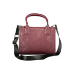 Red Polyurethane Women's Bag