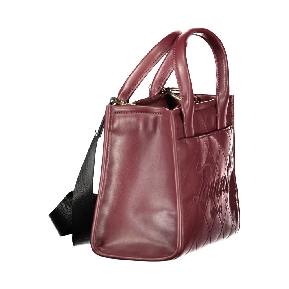 Red Polyurethane Women's Bag
