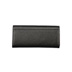 Black Polyurethane Womens Wallet