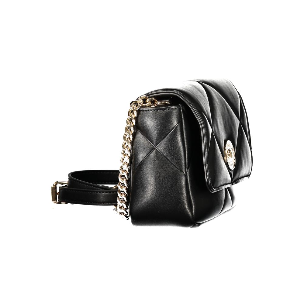 Black Polyurethane Women's Bag