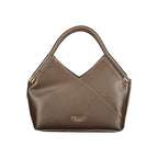 Brown Polyurethane Women's Bag