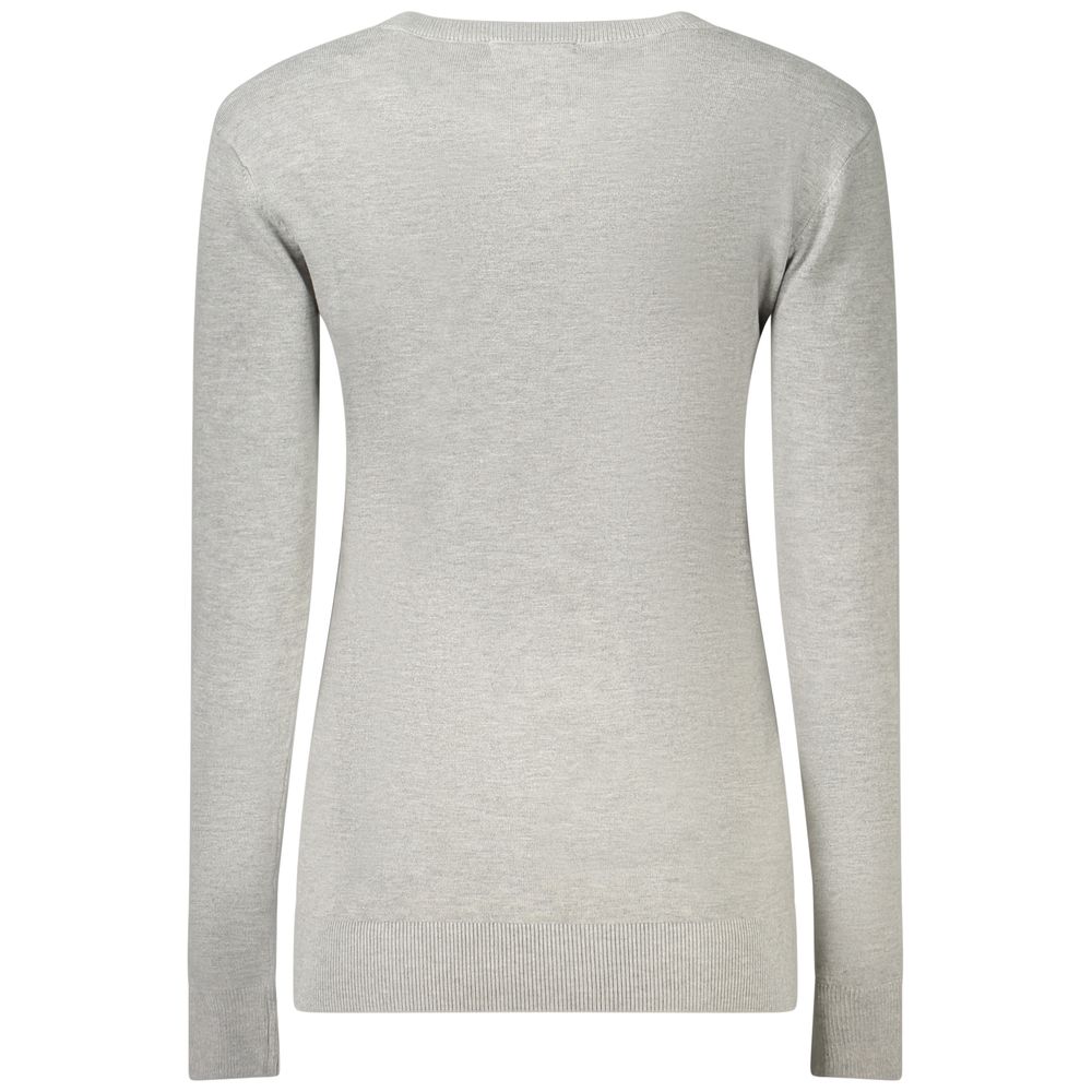 Gray Viscose Womens Sweater