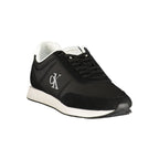 Black Polyurethane Men's Sneaker