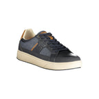 Blue Polyester Athletic Sneakers
