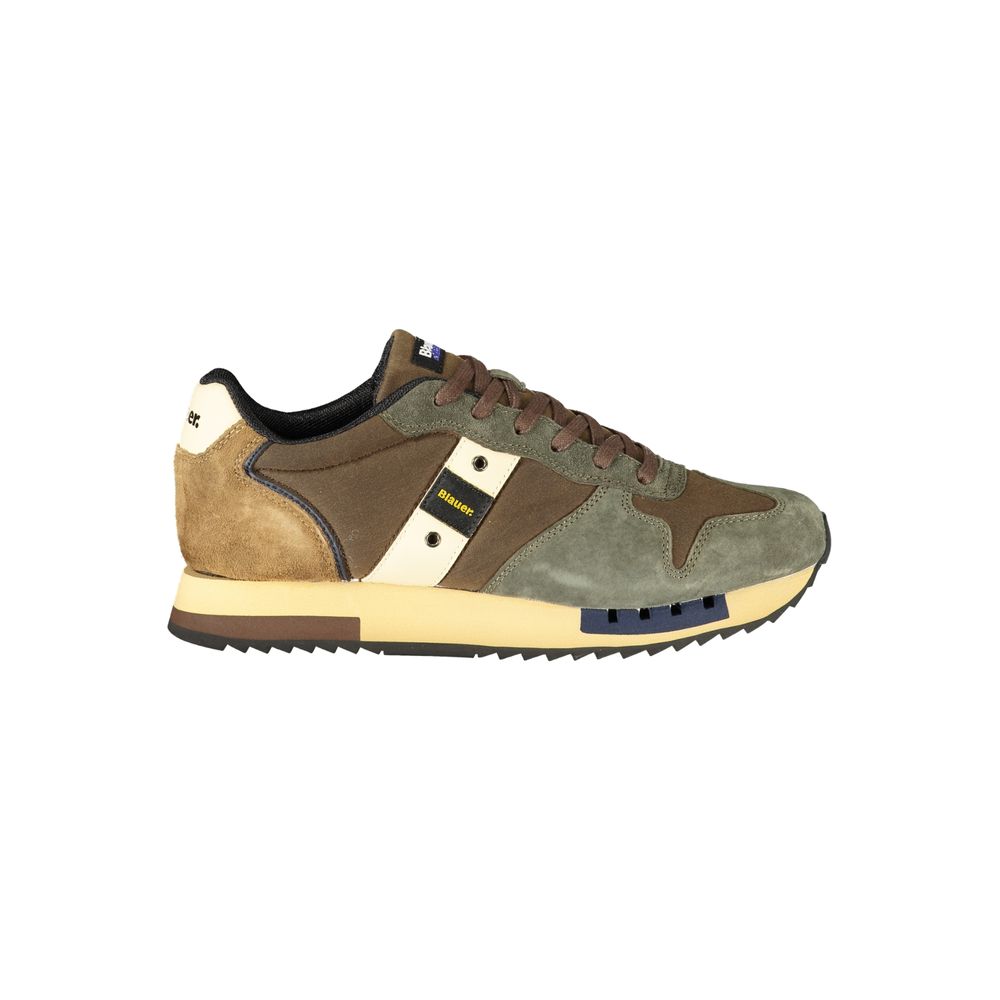 Brown Polyurethane Men's Sneaker