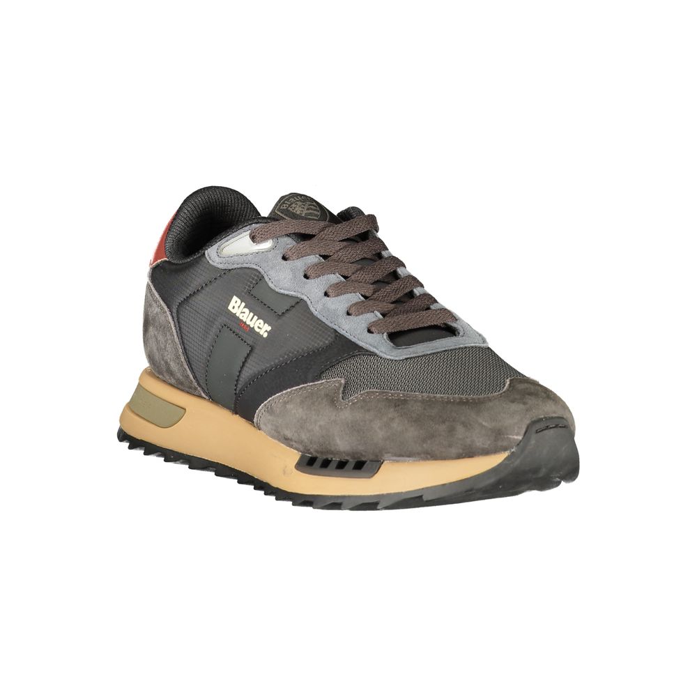 Nero Polyurethane Uomo Sneaker