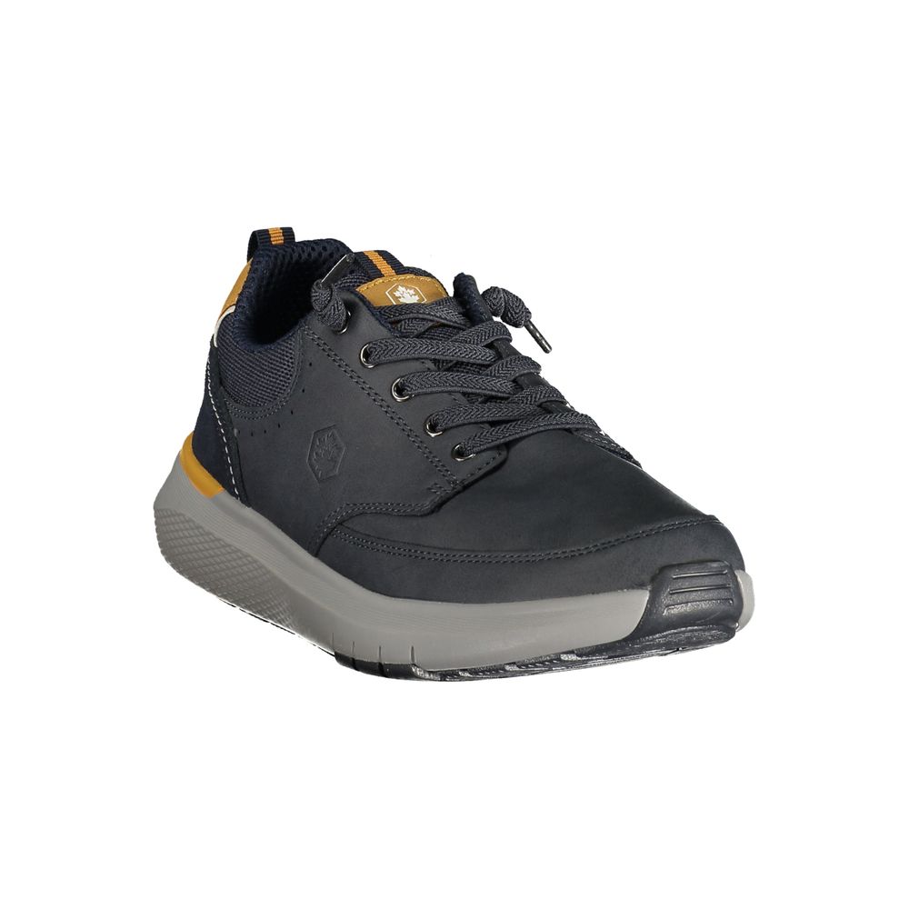 Blue Polyurethane Men's Sneaker