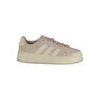White Polyurethane Female Sneaker
