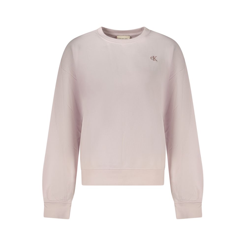 Pink Cotton Women's Sweatshirt