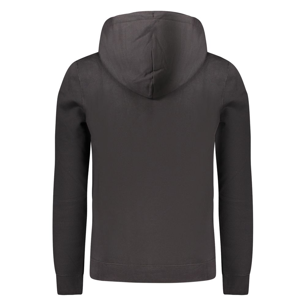 Black Cotton Men's Sweatshirt